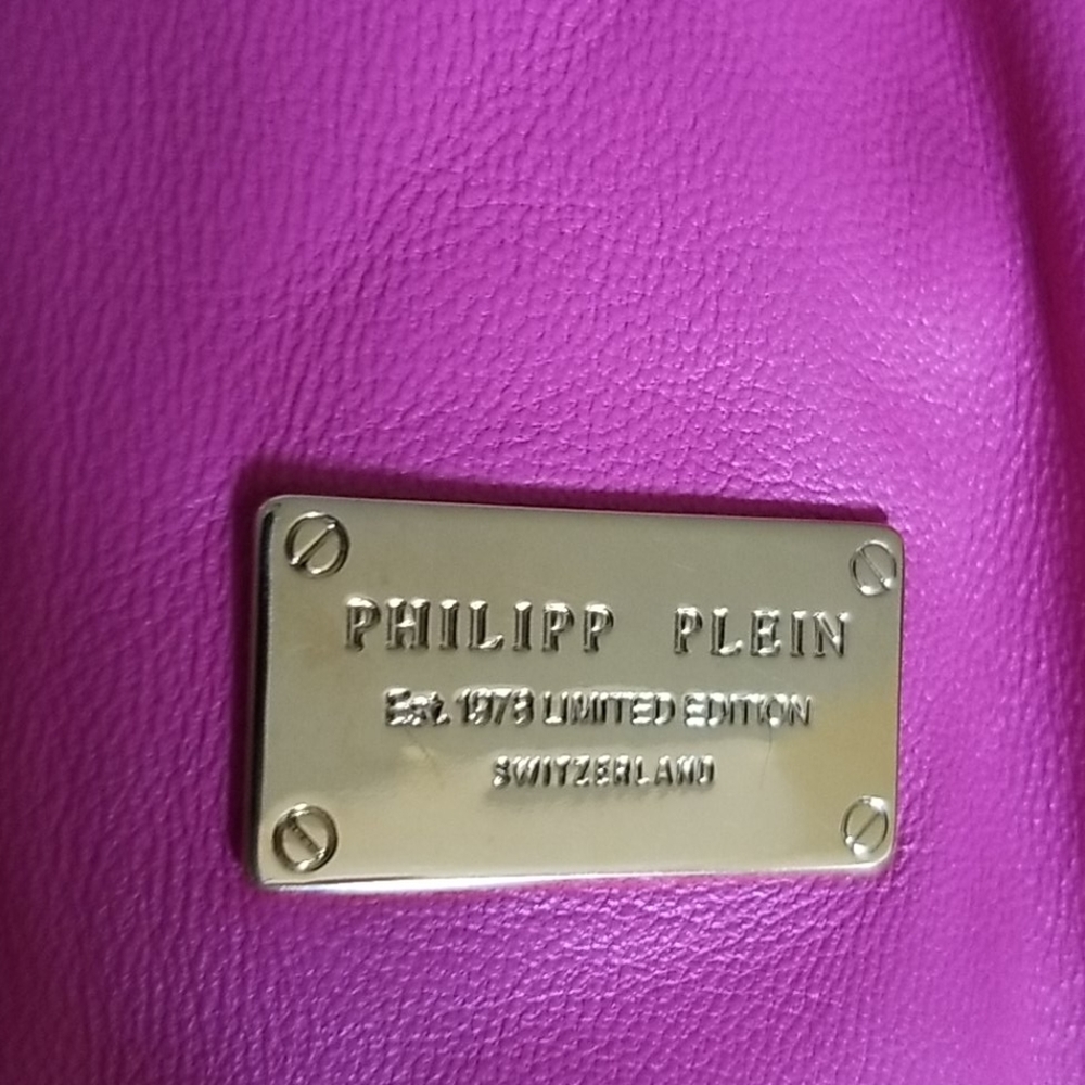 Pink leather Philipp Plein 0 2 petite XS skull - Picture 5 of 10